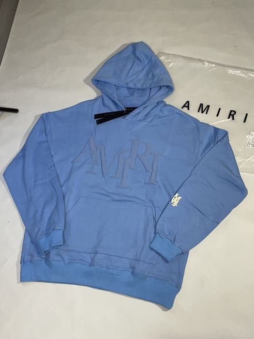 Худі Amiri Hoodie Blue | 3D Logo | Нове амірі
