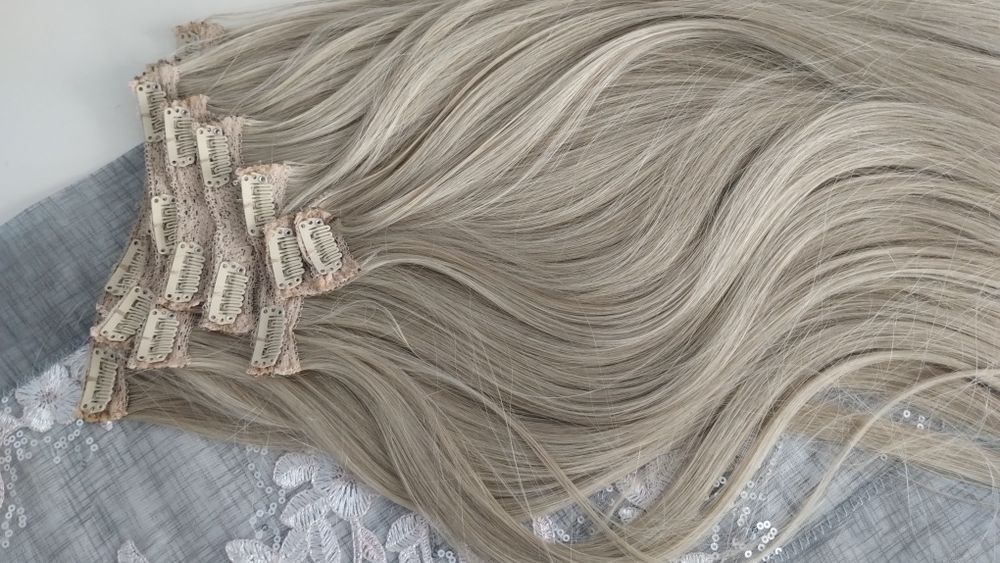 Włosy clip in 200 g 60 cm 8 taśm