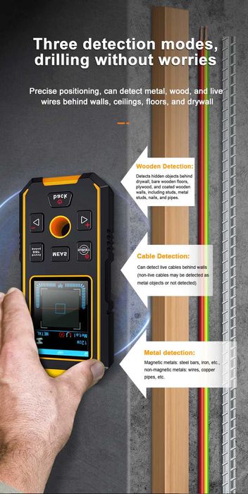 NOYAFA NF-513S ręczny wykrywacz metali dalmierz poziomica