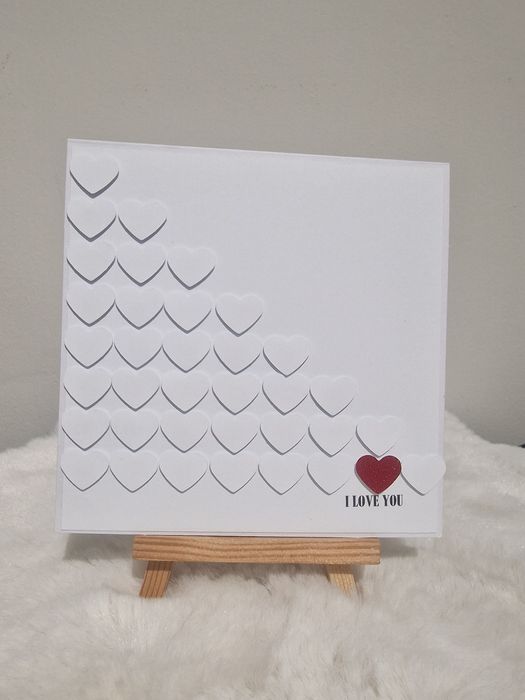 Serduszkowa kartka walentynkowa