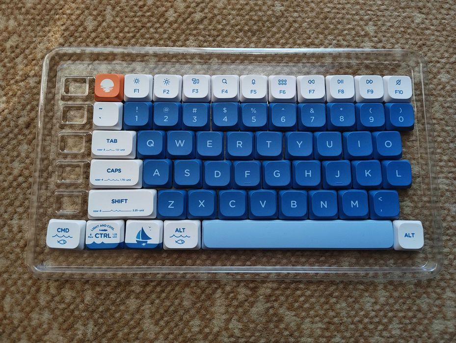 Nuphy Shiokaze Keycaps niskoprofilowe
