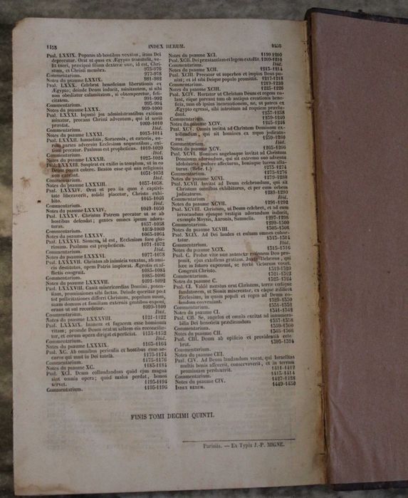 Livro Scriptura Sacrae (Tomus Decimus Quintus) Décimo-quinto volume