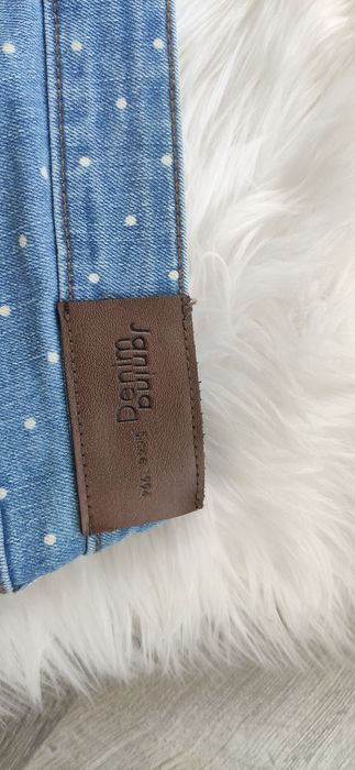 Jeansy w kropki rozmiar m/l