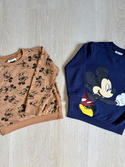 Dwie bluzy dresowe chłopięce Disney Myszka Mickey 116