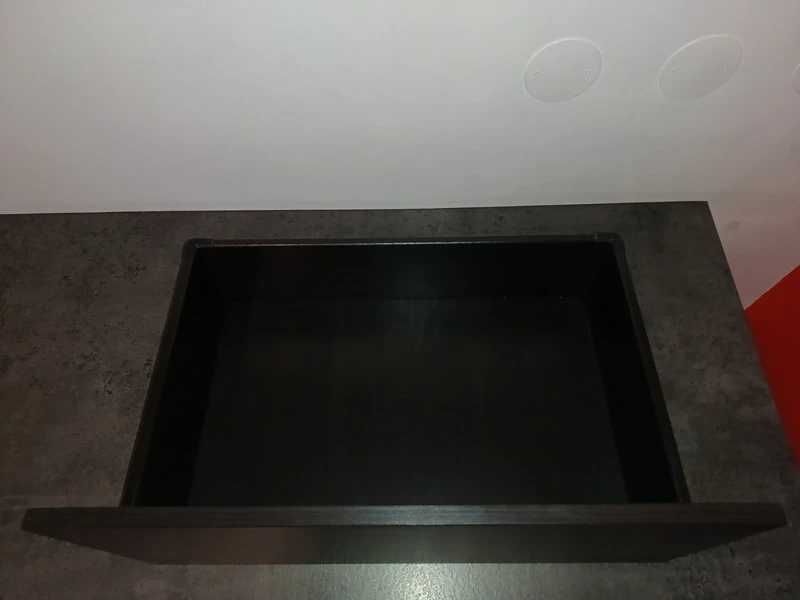 2 Estruturas de gaveta preto-castanho Besta do Ikea como Novas