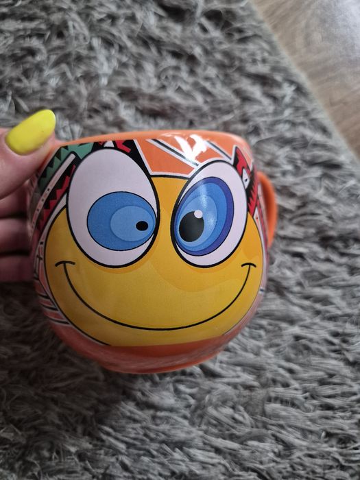 Uśmiechnięty pomarańczowy kubek Fizzy,0.5 L
