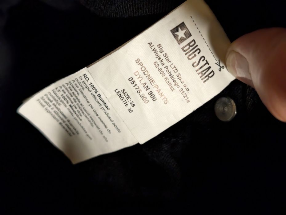 Spodnie męskie Big Star