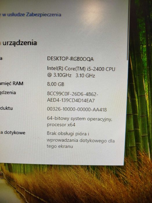 Komputer PC Core I5 / 8 GB RAM / dysk 500 GB