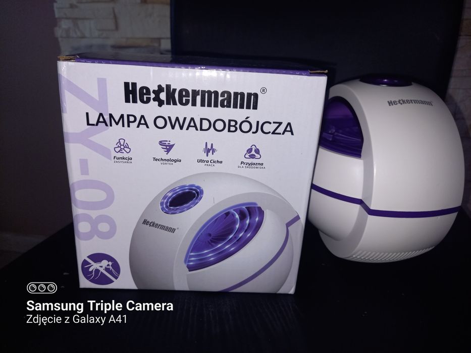 Lampa owadobójcza na muchy komary 360° USB