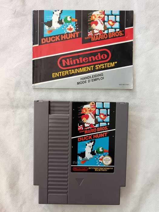 Super Mario Bros/Duck Hunt [NES, 1988] With Nintendo Cover & Manual