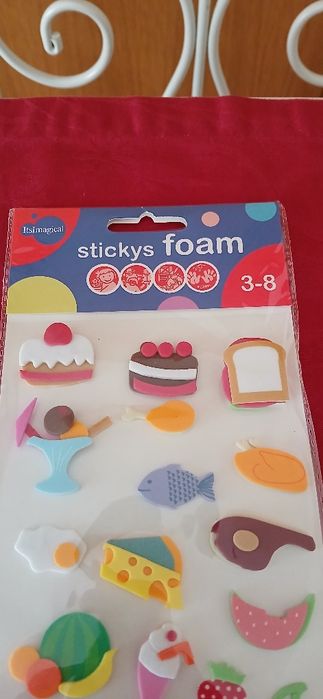 Stickys foam da ItsImagical, embalados