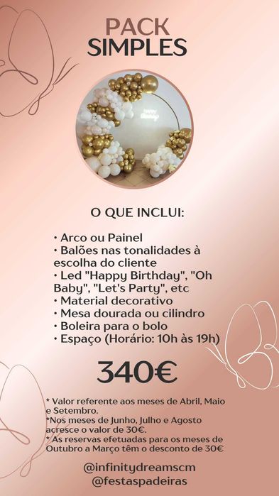 Aluguer de espaco com e sem decoração