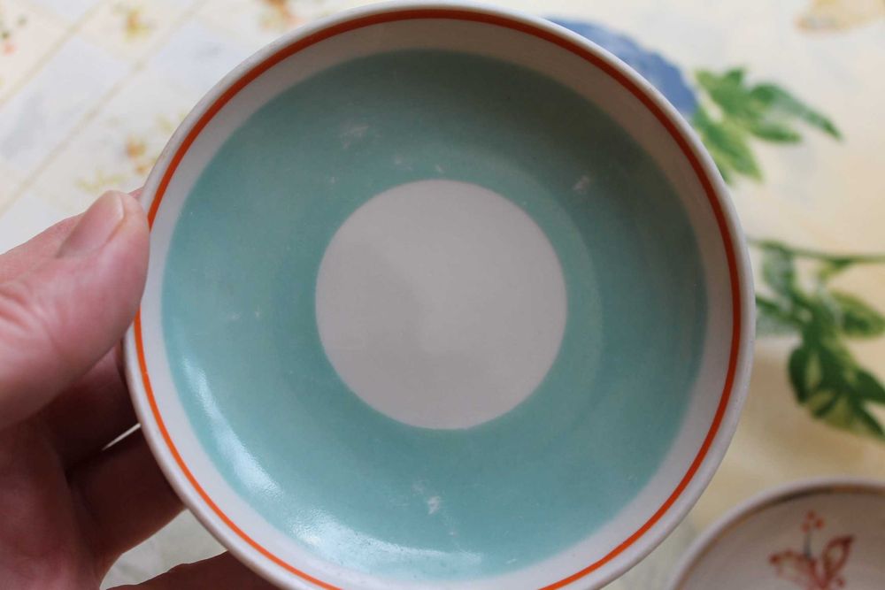 Блюдца маленькие в коллекцию старое Полонное 60-е гг 3 штуки