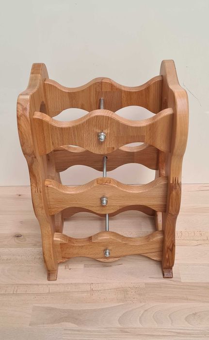 Stojak na wino - drewno lakier x6