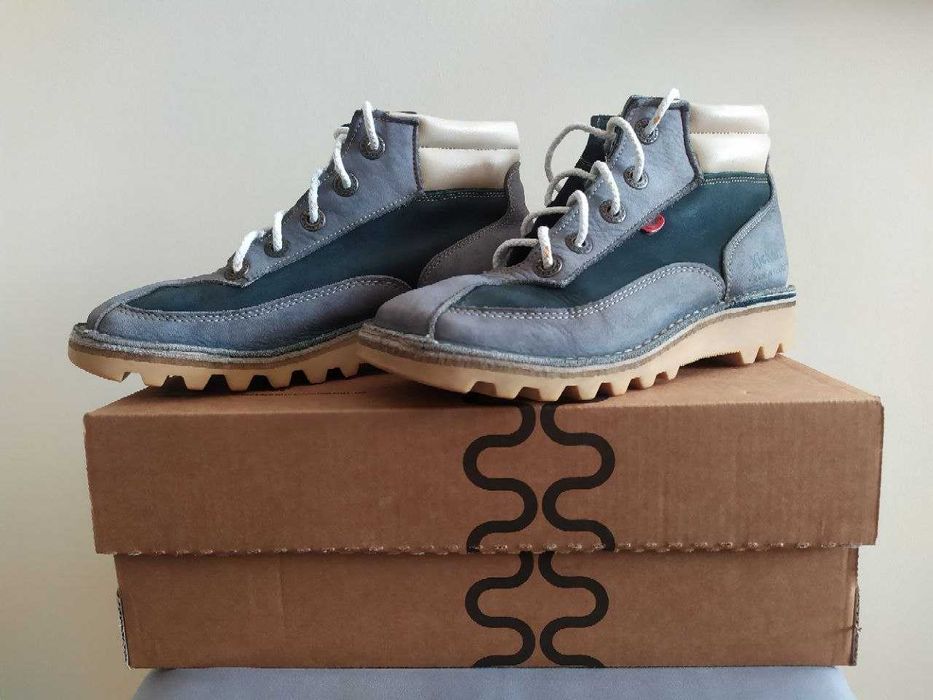 Оригінальні шкіряні черевики Kickers (Made in France) — Розмір 37