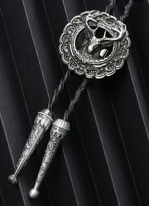 BOLO Krawatnik ozdoba przypinka myśliwska do munduru leśnika na łowy.