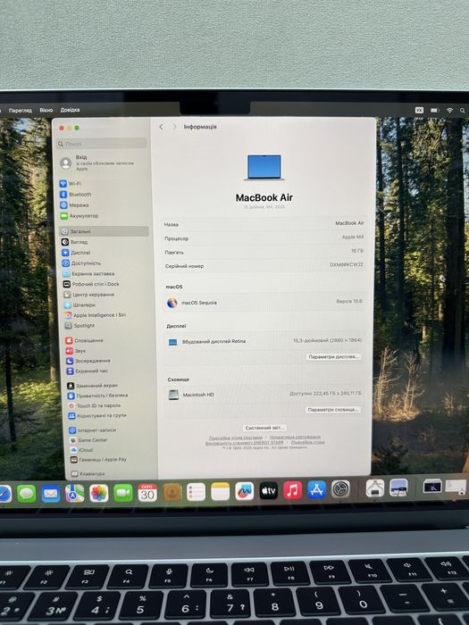 100% Macbook Air 15” 2025 | M4 16GB • 256Gb | ГАРАНТІЯ Макбук М4 Київ