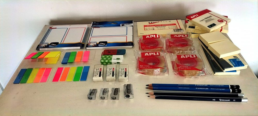 Material escritório e escolar artigos variados