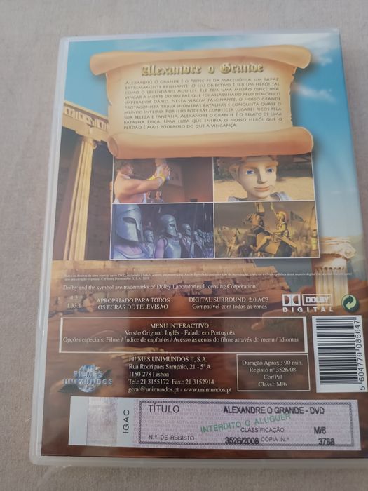 DVD Alexandre o grande