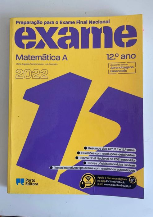 Livro de Preparação para o
Exame Final Nacional de
Matemática A !
