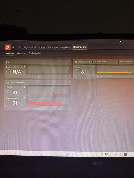 PC Gamer, Ryzen 5 2600, Rx 580, 16GB De ram