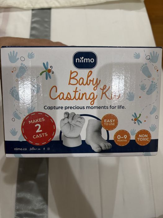 Molde para mãos ou pés de bebé - Baby casting kit