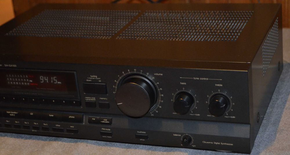 Amplituner stereo Technics SA-GX100 + Pilot + kabel +instrukcja