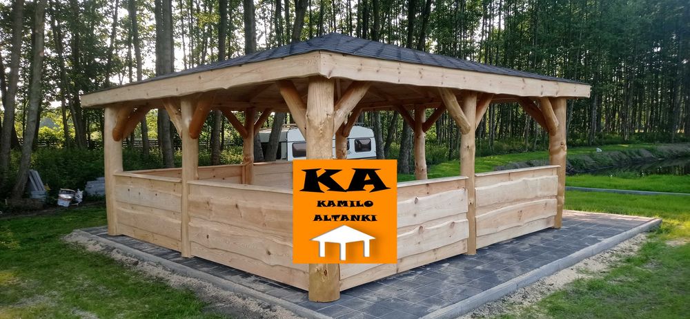 Altanka, Altana, Altanki, Altany na grubym balu ogrodowe