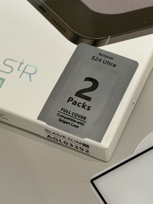 Защитное стекло Spigen для Samsung Galaxy S24 Ultra (2 шт)