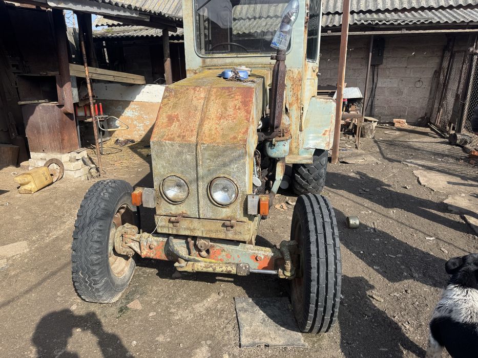 Трактор с мотором т25 и прицеп