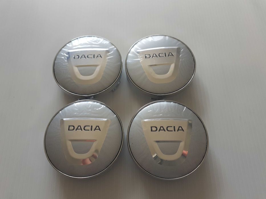 Centros/tampas de jante completos Dacia com 56 e 60 mm