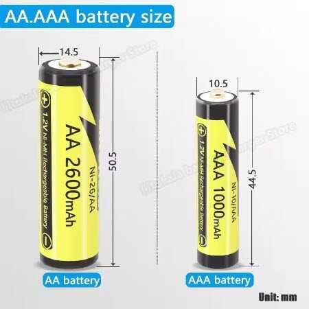 Аккумулятор пальчиковый AA LiitoKala Ni-26 NI-MH 2600mah 1.2V
