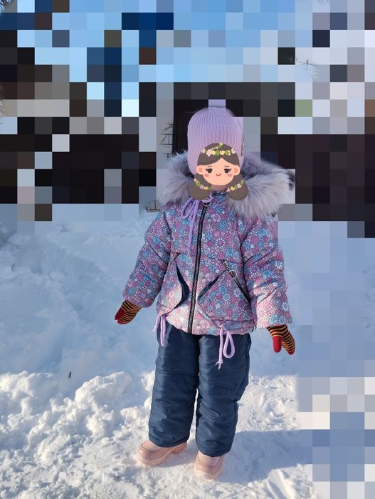 Зимовий комбінезон для дівчинки