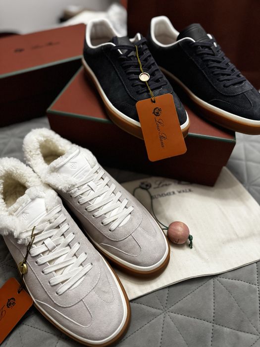 Кеди loro Piana синього кольору