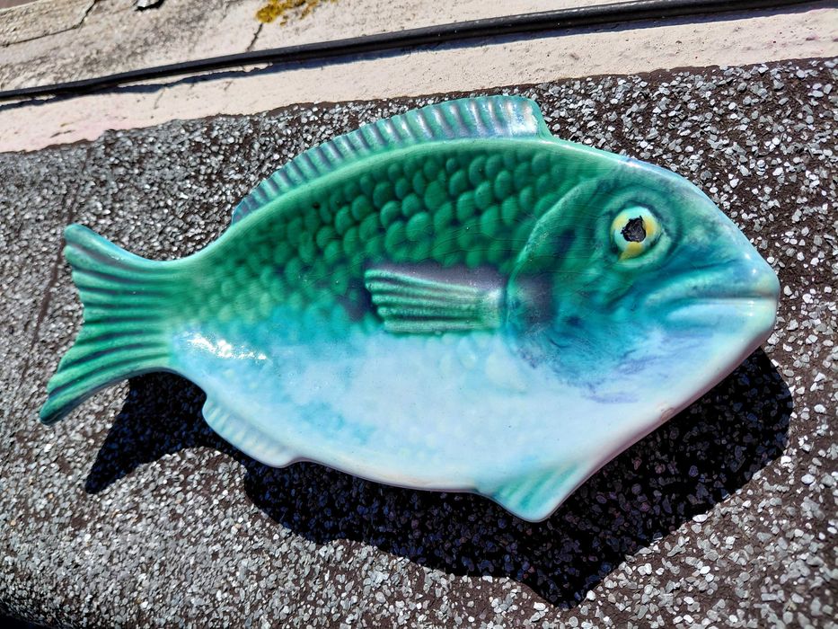 Prato em Loiça com Forma de Peixe