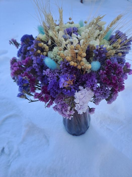 Букети з сухоцвітів,сухоцвітні композиції,букети з кермеку