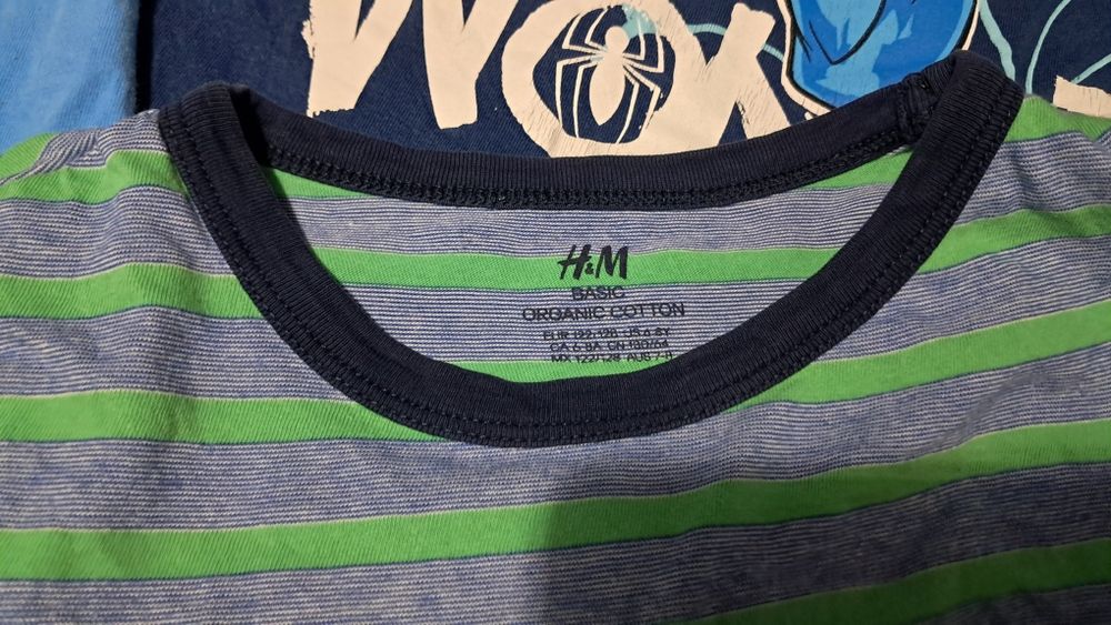 Zestaw 10x koszulki z krótkim H&M C&A 122