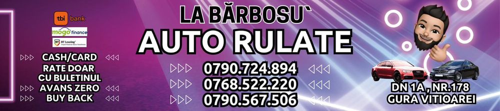 Bărbosu Auto Vălenii de Munte top banner