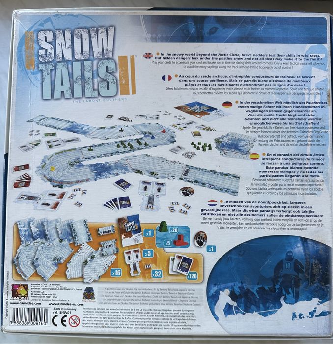 Настільна гра Snow Tails (сніжні хвости) від 2-5 гравців