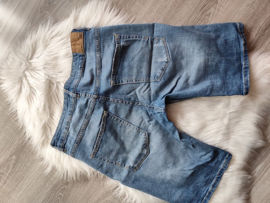 Spodnie jeansowe szorty dżinsowe przetarcia XS denim Bermudy