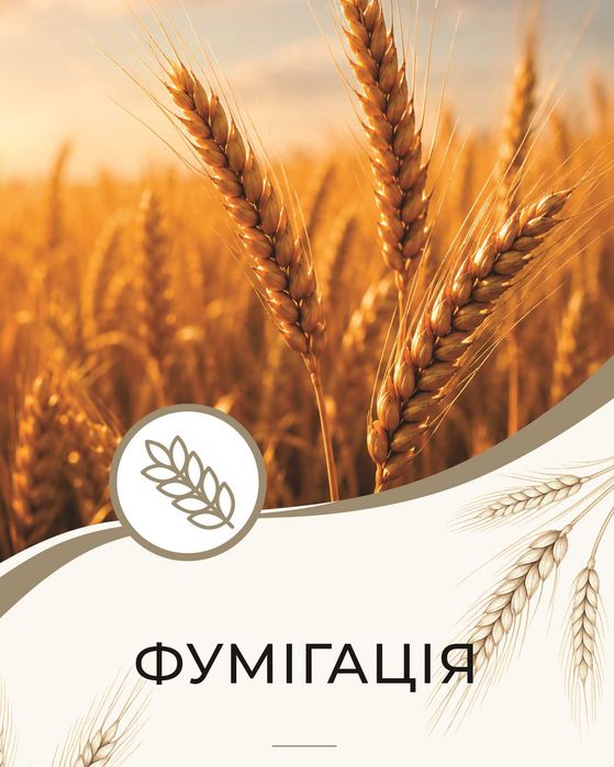 Послуги з фумігації зерна, дезінсекція елеваторів, складів, дератизація, дезінфекція