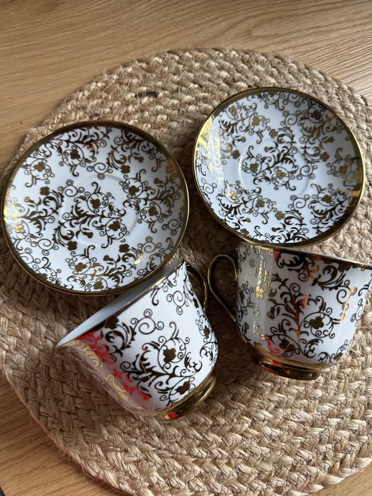 Komplet 2 filiżanek 230 ml ze spodkiem 14 cm