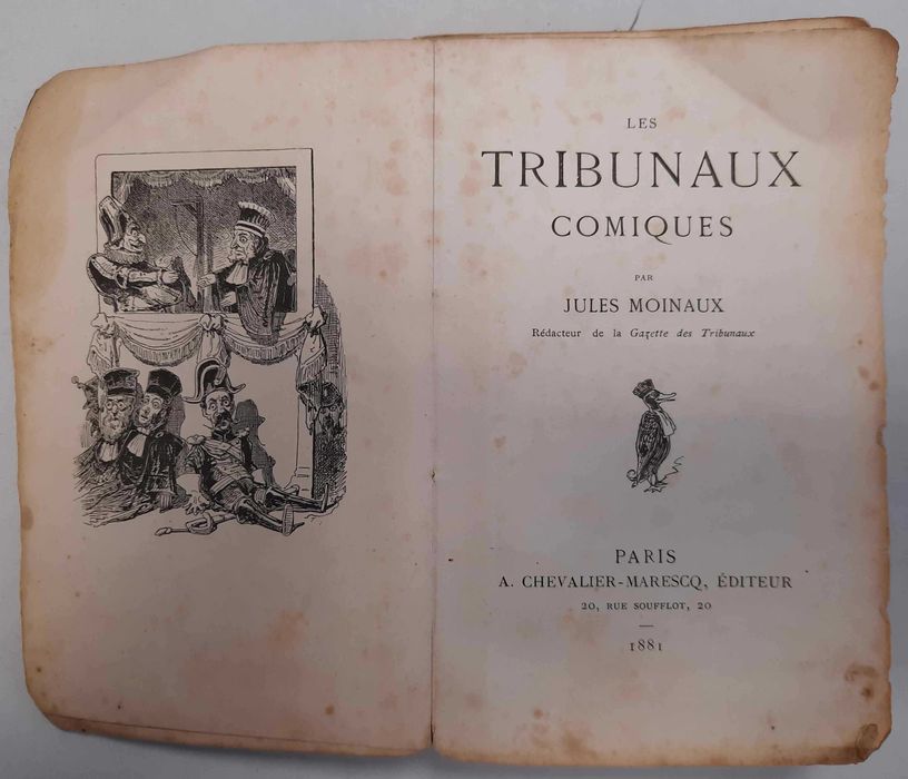 Sądy Komiksowe Jules Moinaux Les Tribunaux Comiques 1881 r. KOMIKS
