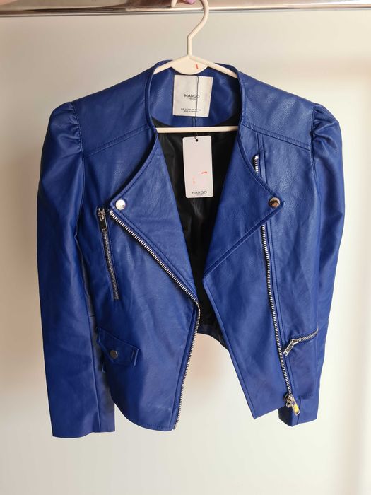 Niebieska ramoneska MANGO S