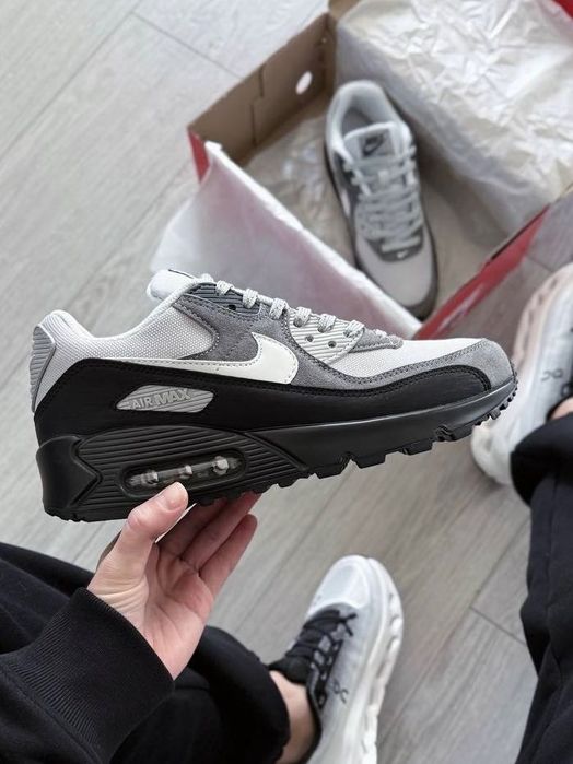 Топ Якість! Nike Air Max 90 Anthracite Light Smoke Grey Кросівки Аір Макс 90