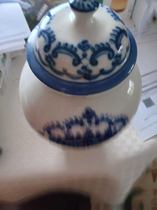 Vaso em Cerâmica feito à mão de Viana do Castelo 36 cm, anos 80