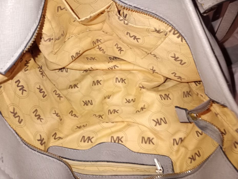Zestaw torebka damska  torba A4 Mk Michael Kors szara czarna duża tani
