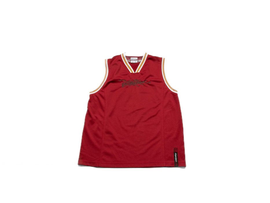 Jersey y2k Reebok hip hop logo M burgund