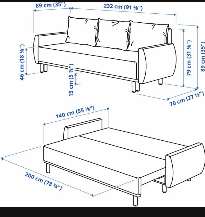 Sofa ikea rozkladana