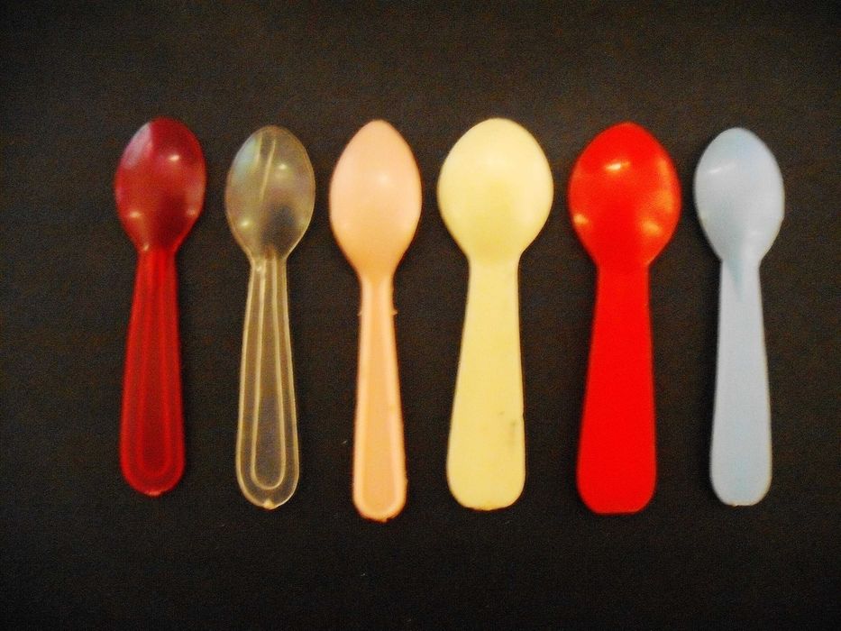6 colheres antigas de gelados - Portuguesas